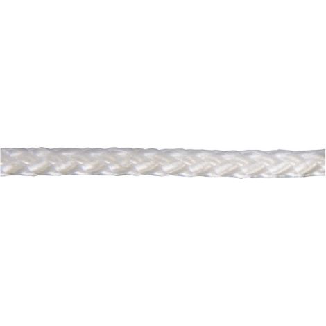 Polypro-Gurt, geflochten, weiß, Ø5mm, Rolle 100m - Chapuis
