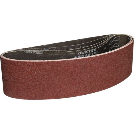 Schleifbänder 100 x 915 mm – 5 Stück Schleifbänder mit Körnung 60 zum Schleifen und Polieren mit tragbaren Bandschleifern - Crezuo