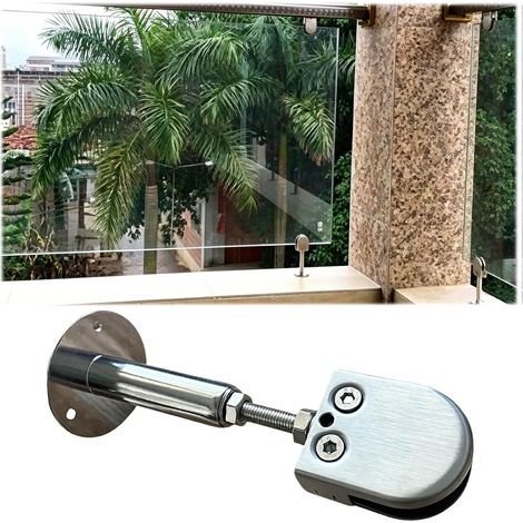 Barre de support verticale pour plafond douche en verre (1/5)
