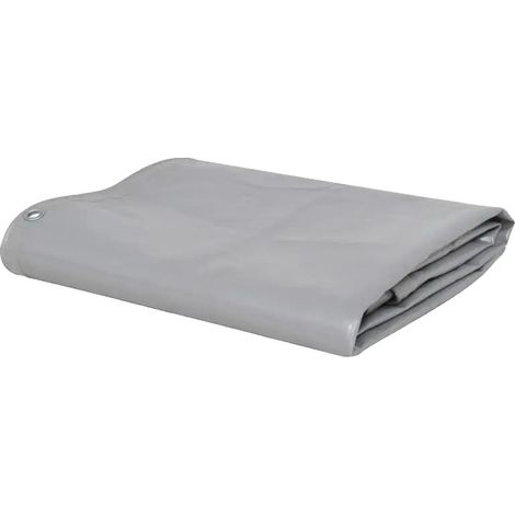 Lona impermeable, resistente al desgarro, gris. (1/2)