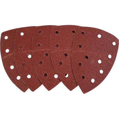 Dreieckige Schleifblätter mit Klett 102 × 151 mm Körnung 120 - 5 Stück