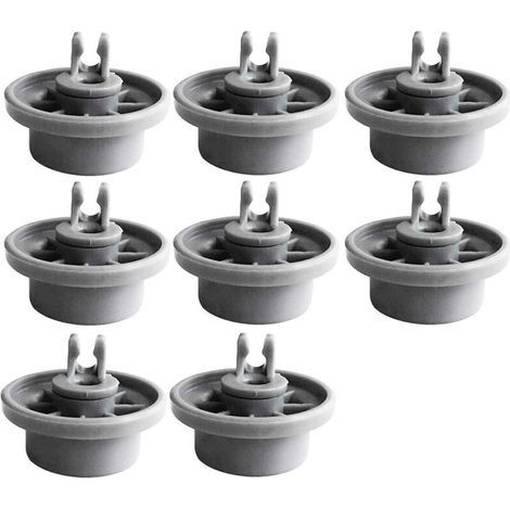 Lot De 8 Roulette Lave Vaisselle Panier Couvert Lave Vaisselle Universel Compatible avec Bosch & Siemens Vaisselle Panier Inférieur Modèle 165314 (1/5)