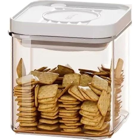 Boîte à épices de grande capacité pour la cuisine, avec bande anti-humidité et fonction d'enregistrement de la date, fabriquée en matériau épais, boîte à fermeture par pression. (1/5)
