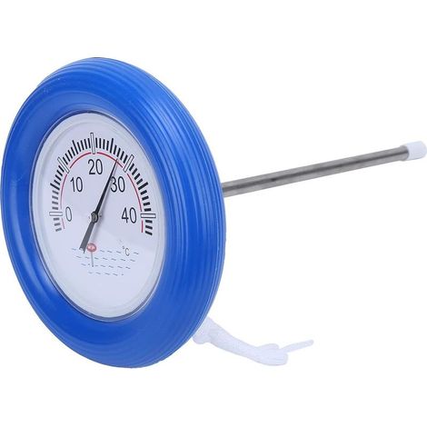 Thermomètre à Eau, Grand Thermomètre de Piscine avec Cadran Transparent en PVC Résistant et Durable pour Piscines Extérieures et Intérieures pour Aquariums et étangs à Poissons (1/5)