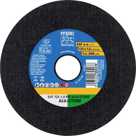 Trennscheibe EHT PSF ALU+STONE D125x1mm gerade Bohrung 125 mm PFERD (1/4)