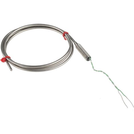 Thermocouple type K Ø 3mm, L 1m, +1100°C max à Câble ( Prix pour 1 ) (1/3)