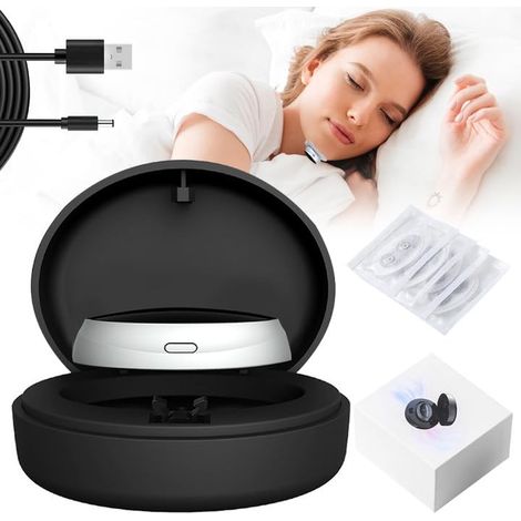 Appareil Anti Ronflement Aimanté, Dispositif Anti-Ronflement Efficace avec Technologie TENS, Produit Anti Ronflement Puissant Contre l’Apnée du Sommeil, Gouttière Magnétique avec Étui de Rangement (1/5)