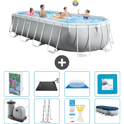 Intex Piscina Prism Frame Ovale - 610x305x122 cm - 9-pezzi  S621