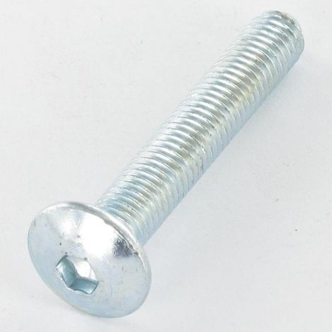 Vis Poelier M8X55 Clé de 5 HC5 Acier zingué Bout pilote-1 pièce (1/3)