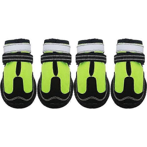 Zapatos impermeables para perros, protectores de patas con reflectantes y ajustables (1/5)