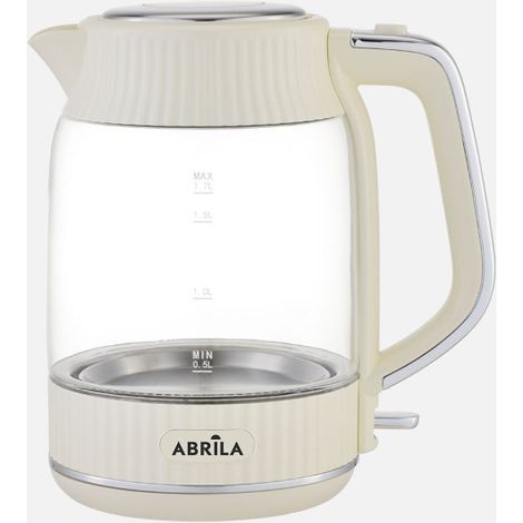 Hervidor de agua elec.durazno beis 1,7l 2200w base giratoria tacto frio,apagado automatico.seguridad 24,5x23x15,5cm
