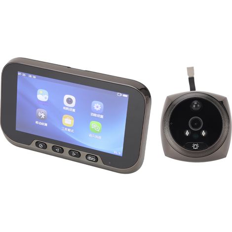 Türspionkamera mit Frontkamera, 1080p-Videoauflösung, intelligenter elektronischer Bewegungserkennung, 2 MP, 4,5 Zoll, 135°-Weitwinkel (1/5)
