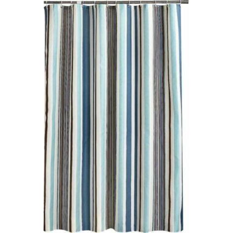 Rideau de douche 200x240 cm (LxH), Rideaux de douche anti-moisissures Doublure en tissu dPolyester doux Rideaux de bain Rideau Beau modèle pour WC de salle de bains