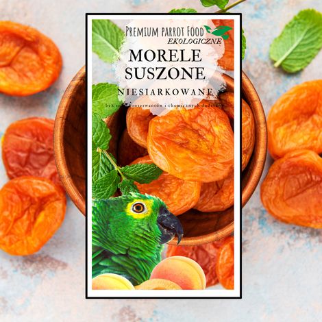 Alimento Premium para Loros - Albaricoques Orgánicos - para todos los loros 100g (1/5)