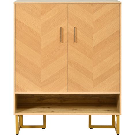 Meuble à chaussures moderne et minimaliste, veinage du bois unique, cadre en fer doré, meuble de rangement à deux portes, meuble à chaussures étroit, range-chaussures à abattant, entrée, couloir