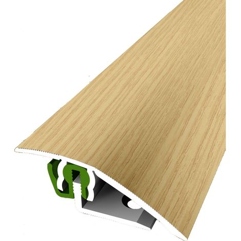 PROVISTON Übergangsprofil Parkettprofil Breite: 51 mm Höhenausgleich: 3 - 23 mm Länge: 900 mm Aluminiumprofil Eiche hell 1 Stück (1/5)