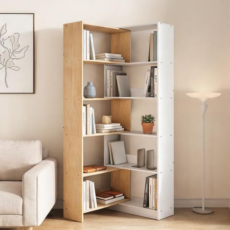 Bibliothèque en truciolato 111,5 x 23,8 x 163,7 cm (1/5)