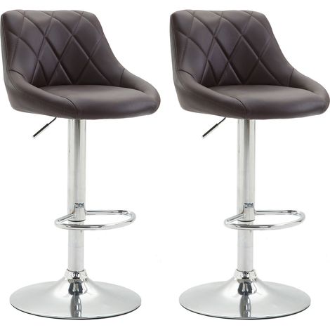 Set De 2 Taburetes Lazio Marrón (1/3)