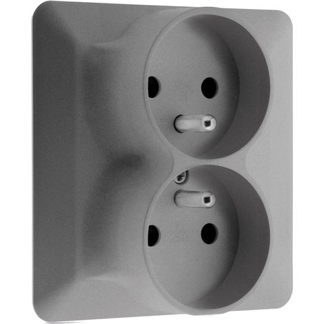 Double prise 2P+T 16A monoposte – Installation encastrée – Compatible avec fils rigides – Puissance 3680W sous 230V – Artezo (1/4)