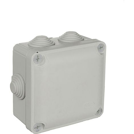 Caja cuadrada estanca 100x100x55mm con tornillos solera y715 (1/2)