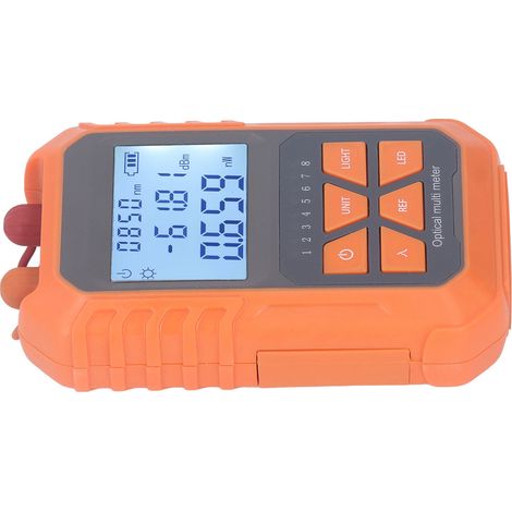 -50 à +26 dBm, 15 km, localisateur visuel de défauts, connecteur universel FC SC ST, wattmètre à fibre optique rechargeable VFL (1/5)
