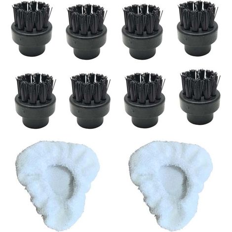 Steam cleaner brush - Stainless steel nozzles - Washable and reusable - For kitchen and bathroom (1/5)