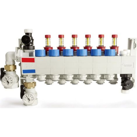 REHAU RAUTHERM SPEED Collecteur HKV-D Polymère 10 circuits, connecteur 16, 14707801001