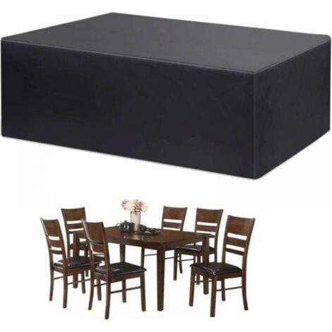 Bache Salon de Jardin, Housse Table de Jardin, Bache de Protection, Housse de Protection Salon de Jardin, Protection extérieure résistante imperméable de Meubles 210D Oxford (170x94x70cm)