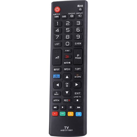Télécommande noire de haute qualité AKB73715601 (1 pièce) pour téléviseur intelligent LG (1/5)