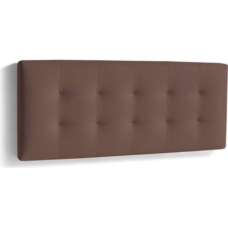 Cabecero Mila para colchón de 135/140cm acabado marrón chocolate, 150cm(ancho) 60cm(alto) 9cm(fondo) (1/3)
