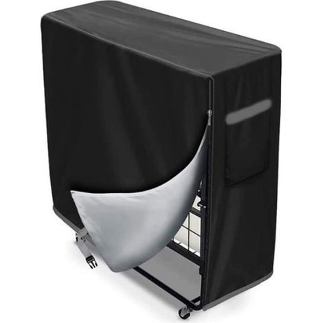 Housse de lit pliante - Noir 210D - 99L x 38L x 114H cm (1/4)