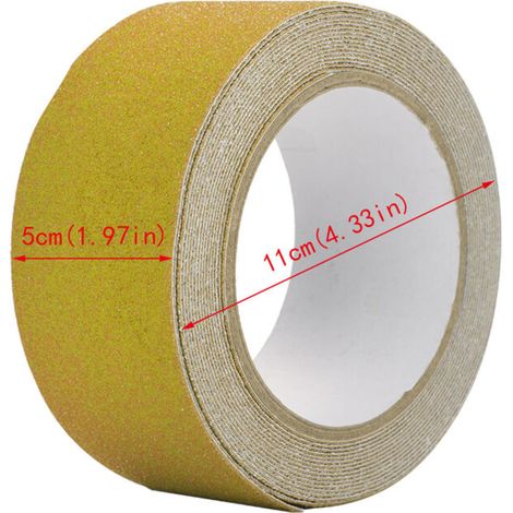 m x 5 cm PVC-Antirutschband für Treppen und Böden – Sicherheitsdekoration in leuchtendem Gelb