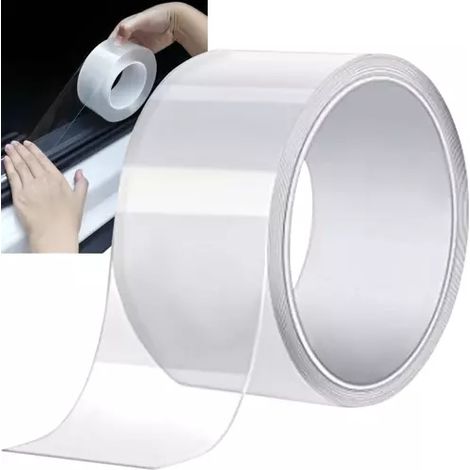 Ruban adhésif de protection / Plastique de protection - Protection pour voiture - 50 mm x 5 m Transparent (1/5)