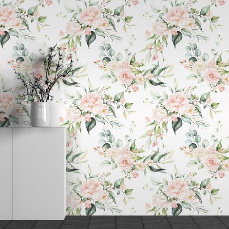 Papier peint panoramique - Motif Fleurs - 130 cm x 81 cm (1/3)