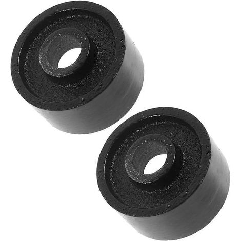 Roues de rechange durables pour chariots hydrauliques manuels - mouvement fluide, installation facile, adaptées aux remorques polyvalentes et aux réparations de crics de sol (2 pièces) (1/5)