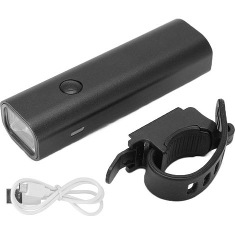 Feu avant vélo aluminium 4 modes étanche avec câble de données et support pour camping randonnée cyclisme (1/5)
