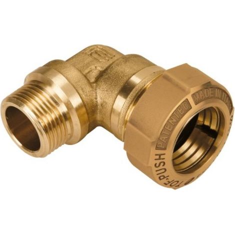 Coude 90° laiton à compression TOF - PE M - 32mm 26x34 - Effebi (1/2)