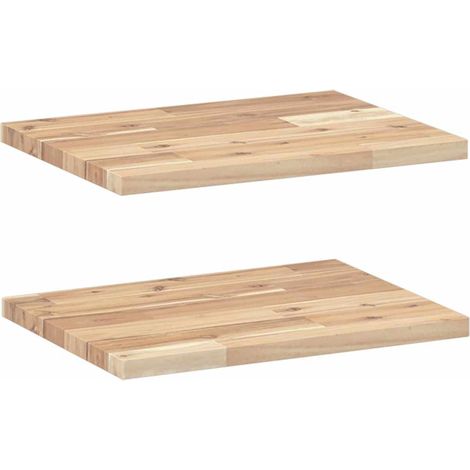 Maison Exclusive - Schweberegale 2 Stk. 40x30x2 cm Massivholz Aka