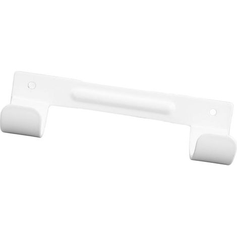 Wall-Mounted Steel Clothes Rack with Non-Slip Rubber Pads Suitable for Laundry Room Storage,white (1/5)