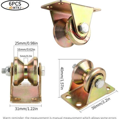 6-teiliger Heberollenblock, V-Nut, Gleitrolle, Stahlcodes usw. (1/2)
