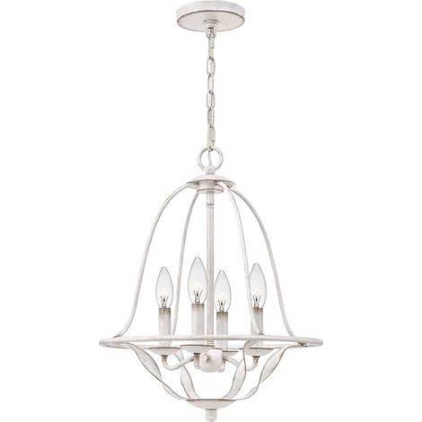 Elstead Quoizel Bradbury Lustre à plusieurs bras blanc antique (1/5)