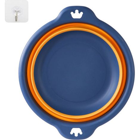Zusammenklappbare Waschwanne – BPA-freies Polypropylen und TPE – Für Küche, Haushalt, Camping und Outdoor-Aktivitäten – Niedrige Höhe: 8 cm – 1 Stück (1/5)
