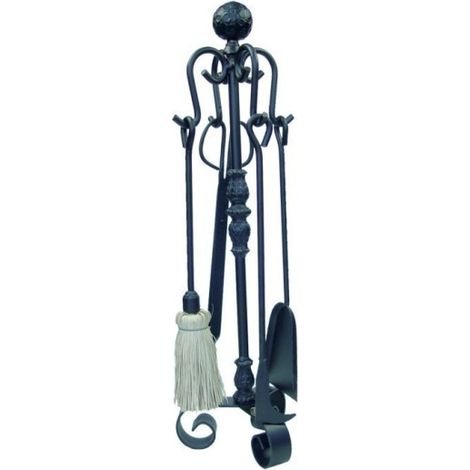 Juego chimenea cal. bola forja 70cm 4pz el zorro 4 pz (1/5)
