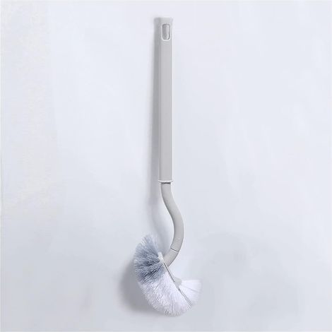 WC-Bürste mit starken Borsten – Haushalt – WC-Bürste ohne tote Winkel – Relic – Silikon – langer Griff – Badezimmer – Wandmontage (1/5)