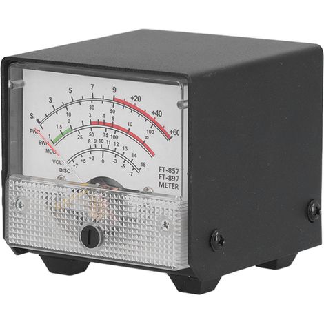 wattmètre SWR avec récepteur S externe, affichage, composants électroniques, boîtier métallique, FT-857, FT-897, panneau blanc. (1/5)
