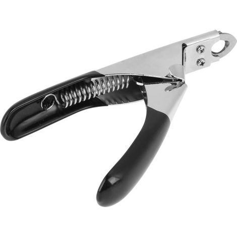 Tijeras para uñas de mascotas - Cortauñas para gatos - Cuidado de uñas - Protección de seguridad - 125 cm - Negro (1/5)