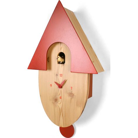 Orologio a Cucù da Parete 28X44X11Cm Pirondini Italia Natural 802 Larice