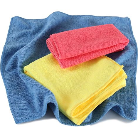 Lot de 200 chiffons en polyester lavables 35 x cm multicolore (1/4)