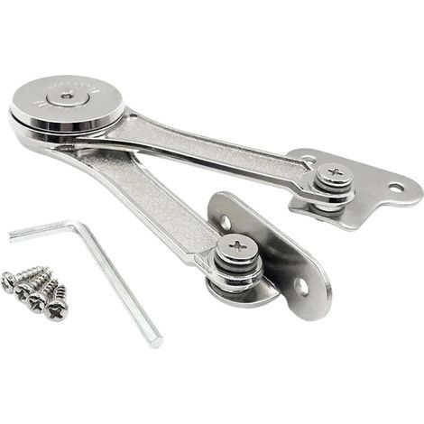 Charnières de support de couvercle robustes, charnières hydrauliques avec butée aléatoire, résistance réglable en hauteur et en profondeur pour armoires et placards de cuisine
