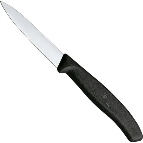 Glattes Gemüsemesser, Länge 80/190 mm - schwarz